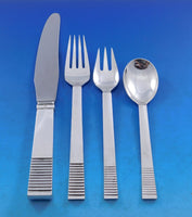 Parallel by Georg Jensen Sterling Silver Flatware Set for 12 Service 64 pieces