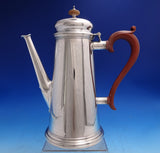 Adie Brothers English Sterling Silver Tea Set 4pc w/ Ellis-Barker SP Tray #8711