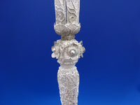 Sterling Handmade Tussie Mussie Posey Posy Holder Filigree Flower Overlay #J1232
