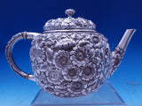 Flora by Shiebler Sterling Silver Tea Set 3pc #1181 Tea Sugar Creamer (#8837)