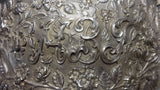 Baltimore Rose by Schofield Repousse Sterling Casserole Dish with 3D Lion #0102
