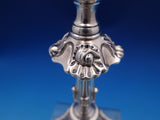 T. Hannam and R. Mills English Georgian Sterling Silver Candlestick Pair (#8432)