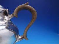Estate Period English Sterling Silver Kettle with Wood Handle on Stand (#4140)