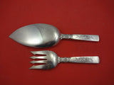 Fontainebleau by Gorham Sterling Silver Fish Serving Set Brite Cut HHAS 11 1/2"