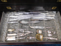 Hyperion by Whiting Sterling Silver Flatware Set Service 193 pc Lg Vintage Chest