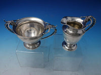 Lily of the Valley by Wood and Hughes Sterling Silver Sugar Creamer Set (#5331)