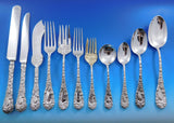 Chrysanthemum by Durgin Sterling Silver Flatware Set Service 135 pieces Dinner