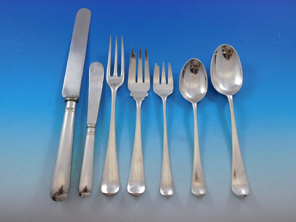 Rat Tail by Spaulding England Sterling Silver Flatware Set Service 89 pieces