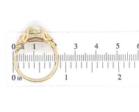 10k Yellow Gold 3.16ct Genuine Natural Gold Vein Quartz Ring Size 9.25 (#J6937)