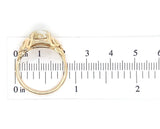 10k Yellow Gold 3.16ct Genuine Natural Gold Vein Quartz Ring Size 9.25 (#J6937)
