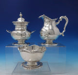 Strasbourg by Unknown Peruvian Sterling Silver Tea Set 5pc with Tray (#5201)