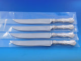 Imperial Queen by Whiting Sterling Silver Steak Knife Set 4pc Texas Sized Custom