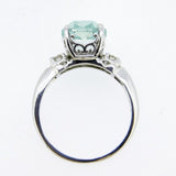 14k White Gold Fancy Radiant Cut 1.80 Carat Genuine Natural Aquamarine (#J4416)