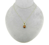 14k Yellow Gold Chocolate Pearl Pendant (#J1669)