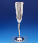 Asprey and Garrard Mid-Century Sterling Silver Champagne Flute 9 1/2" (#7906)
