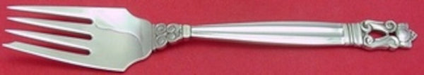 Acorn by Georg Jensen Sterling Silver Salad Fork 4-Tine Square Shoulders 6 5/8"