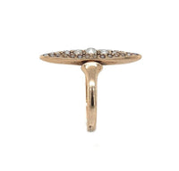 10k Yellow Gold Victorian Navette or Marquise Seed Pearl Ring Size 3.75 (#J6284)