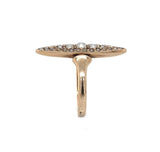 10k Yellow Gold Victorian Navette or Marquise Seed Pearl Ring Size 3.75 (#J6284)