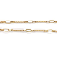 14k Yellow Gold Antique Locket on 18k Yellow Gold Handmade Chain (#J6278)