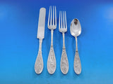 Japanese by Whiting Sterling Silver Flatware Set 8 Service 58 pc Aesthetic Birds