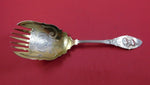 Medallion by J. & W. Moir NYC Coin Silver Salad Serving Fork GW BC 9 3/4"