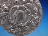 Rose By Stieff Powder Jar with Sterling Silver Lid and Daisy Jar Repousse #4396