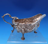 Repousse by Kirk Coin Silver 11OZ Gravy Boat #414 7" x 3" x 3 1/2" (#8336)