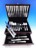 Victorian by Durgin Sterling Silver Flatware Set Service 77 pcs Dinner Mono NCY