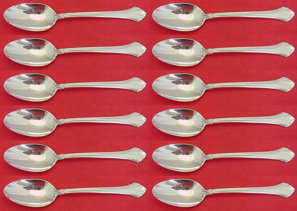 French Regency by Wallace Sterling Silver Teaspoon Set 12 pieces 6"