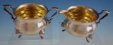 Georgian by Poole Sterling Silver Sugar and Creamer Set 2pc (#2541)