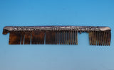 Alvin Sterling Silver Mirror and Comb Set 2pc with Mixed Metal #2500 (#0999)