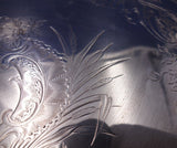 Vincenz Carl Dub Austrian .800 Silver Tray Oval Pierced Lattice Flowers #6813-2