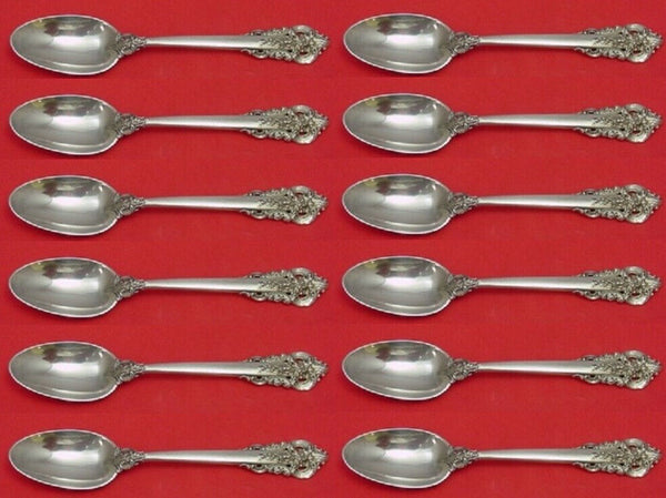 Grande Baroque by Wallace Sterling Silver Teaspoon 6 1/4" Set of 12 pieces