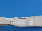 Lap Over Edge Acid Etched Tiffany Sterling Silver Fish Knife Two Turtles 7 7/8"