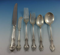 English Gadroon by Gorham Sterling Silver Flatware Set For 8 Service 53 Pieces