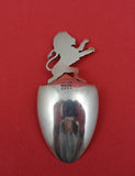 Pattern Unknown by Shiebler Sterling Tea Caddy Spoon w/ lion motif #2261 2 1/2"
