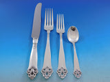 Lillemor by Marthinsen 830S Silver Flatware Service for 12 Dinner Set 74 pieces