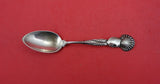 Pattern Unknown by Shiebler Sterling Demitasse Spoon  w/ shell handle 4 1/4"