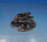 English .800 Silver Place Card Holder Rabbit Figural 3/4" x 1 3/8" x 1" (#5269)