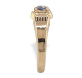 Vintage 14k Gold .21ct Sky Blue Genuine Natural Sapphire Child's Ring (#J7475)