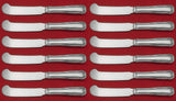 Old Danish by Georg Jensen Sterling Silver Butter Spreader HHAS Set of 12 5 7/8"