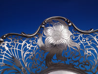 Roger Williams Sterling Silver Fruit Bowl Floral Pierced Chased #768S (#8222)