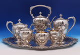 Francis I by Reed and Barton Sterling Silver Tea Set 7pc Rare w/ Kettle (#8502)