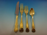 King by Kirk Sterling Silver Flatware Service 8 Set Gold Vermeil Shell Motif