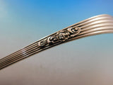 Georgian by Towle Sterling Silver Soup Ladle Flowers in Bowl Gold Washed 14"