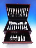 Elizabeth Tudor Hammered by Schofield Sterling Silver Flatware Set 96 pieces