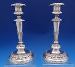 Matthew Boulton English Georgian Sterling Silver Candlestick Pair 9 1/8" (#8434)