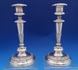 Matthew Boulton English Georgian Sterling Silver Candlestick Pair 9 1/8" (#8434)
