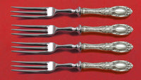 King Richard by Towle Sterling Silver Fruit Fork Set 4-Piece Custom Made 6" HHWS