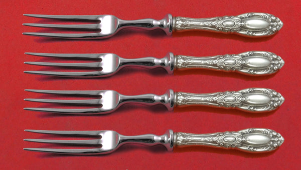 King Richard by Towle Sterling Silver Fruit Fork Set 4-Piece Custom Made 6" HHWS